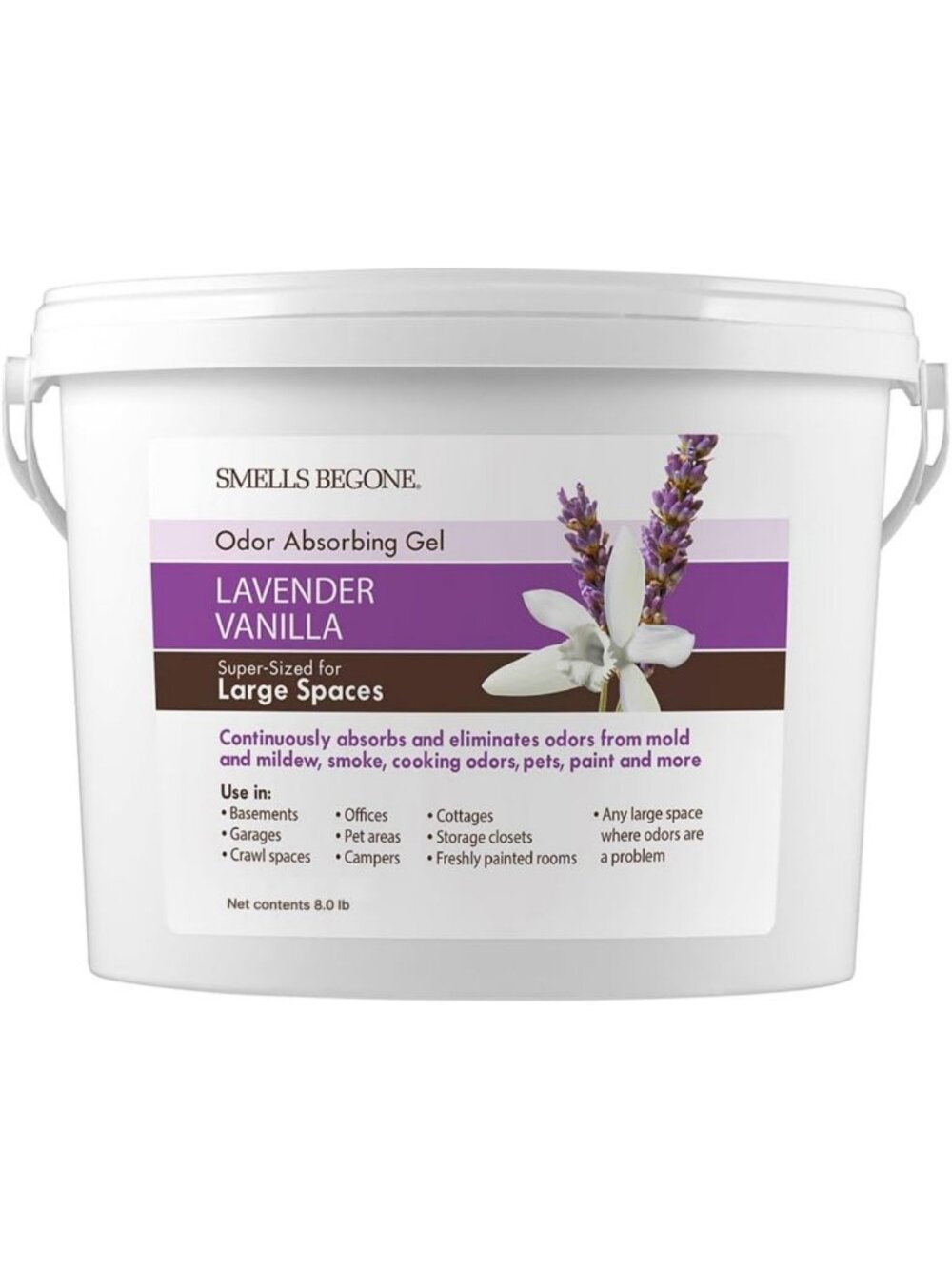 1-Gallon Gel Odor Eliminator – Long-Lasting Odor Absorber for Basements, Garages